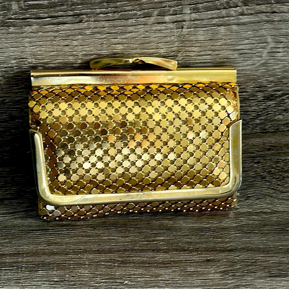 Glam Wallet Party Wedding Cocktail Gold Elegant Sophisticated Womens Luxury - Picture 1 of 8